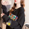 スタイリッシュ 切り替え 一目惚れ プリント Tシャツ カットソー＜U-3648＞