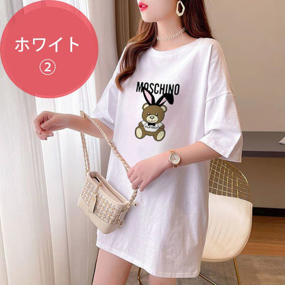 今季マストバイ キュート カジュアル プリント全3色 Tシャツ カットソー ＜U-8553＞