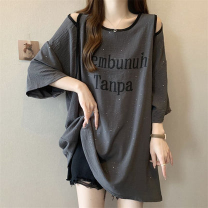 絶対欲しい 特別デザイン 個性派 プリント 2色選択 半袖Tシャツ＜U-8554＞