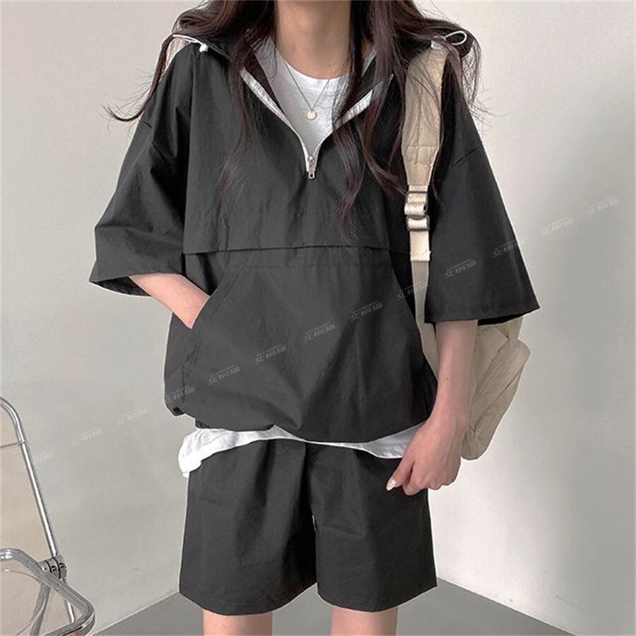 今季マストバイ カジュアル 真夏も快適 4色 半袖 Tシャツ ショートパンツ セットアップ ＜U-11156＞