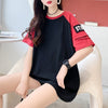 ゆったり感アップ 切り替え 一目惚れ プリント Tシャツ カットソー＜U-3533＞