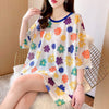 大人可愛い 半袖 紫外線対策 ラウンドネック ルーズ Tシャツ ＜U-8642＞