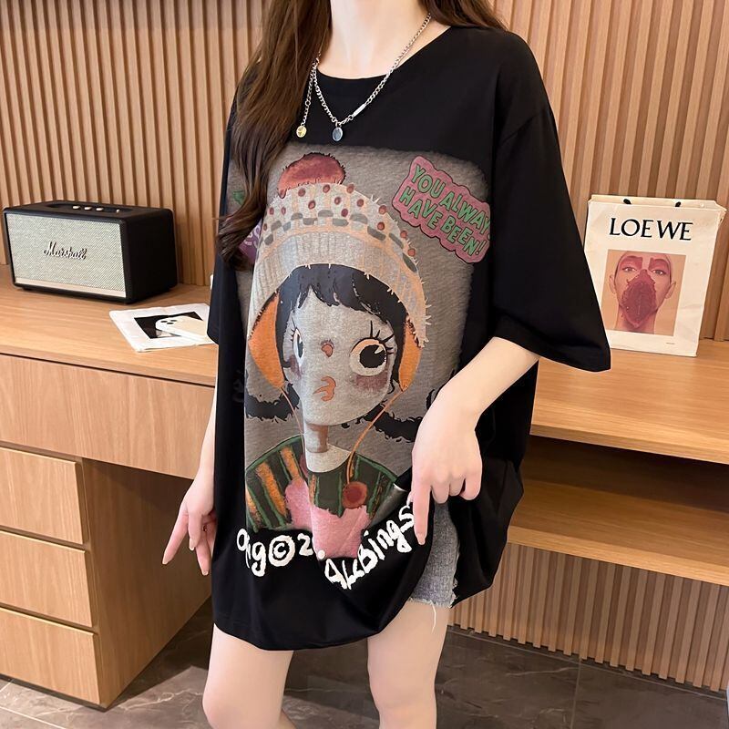 新作 特別デザイン アバンギャルド プリント全3色 半袖Tシャツ カットソー ＜U-8605＞