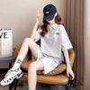 定番シンプル 真夏も快適 上質 カジュアル 半袖Ｔシャツⅹパンツセット全2色<U-9102>