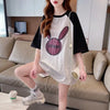 好感度UP ラグランTシャツ カラーマッチング 三色 プリント半袖 ＜U-3014＞