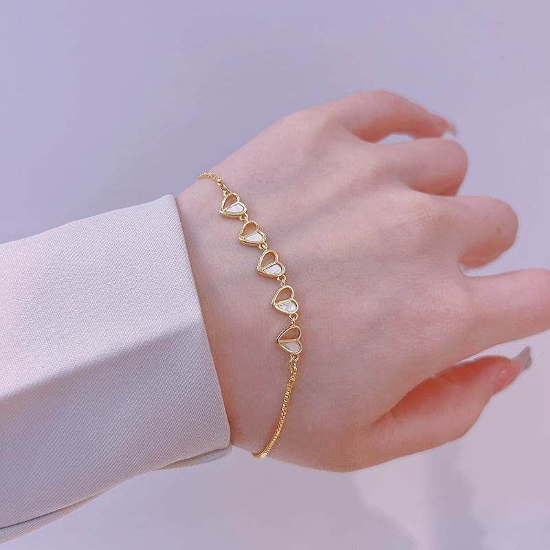 個性的なデザイン オシャレ度満点 綺麗め ブレスレット アクセサリー＜ins-3535＞