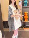 美人度アップ  ファッションルーズ 厚手フード付きパーカー全2色<U-4727>