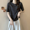 着回し力抜群 ホットダイヤモンド 定番シンプル 全2色 半袖Tシャツ カットソー ＜U-8591＞