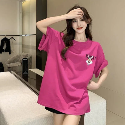 今季大好評 切り替え 美感いっぱい プリント Tシャツ カットソー＜U-3458＞
