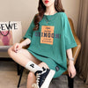 着心地抜群 切り替え 女性力を高める プリント Tシャツ カットソー＜U-3592＞