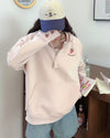 定番シンプル  いちごロゴ パーカ全4色トップス<U-4791>