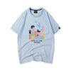 活躍する優秀アイテム 着心地良い カジュアル プリント 全8色 半袖Tシャツ 男女兼用<U-9321>