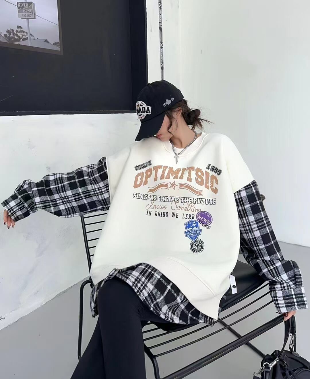 【人気急上昇中！】最愛の一着 元気いっぱい 絶対欲しい 好感度UP 全2色パーカー<U-10423>