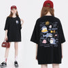 売り切れ必至 4色選択 ポップなプリントが夏に映えるプリント 半袖Tシャツ＜U-9327＞