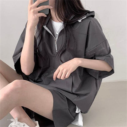 今季マストバイ カジュアル 真夏も快適 4色 半袖 Tシャツ ショートパンツ セットアップ ＜U-11156＞