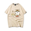 大好評 キュート 人気上昇中 着心地良い カジュアル プリント 全8色 半袖Tシャツ<U-9340>