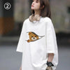 新商品 アバンギャルド カジュアル プリント 5種選択可 半袖Tシャツ<U-8900>