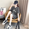 ゆったり感アップ 切り替え オシャレ度満点 プリント Tシャツ カットソー＜U-3387＞