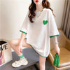 ファッション 3色選択可 シンプル 切り替え Tシャツ カットソー＜U-3070＞