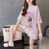 好感度満載 切り替え 美感いっぱい プリント Tシャツ カットソー＜U-3548＞