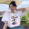 キュート プリント ファッション ゆったり 全4色 半袖 Tシャツ＜U-11521＞