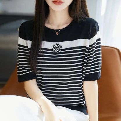 定番シンプル 売り切れ必至 着回し力抜群 全2色 Tシャツ <U-11938>