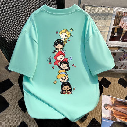 新商品 カジュアル 定番シンプル プリント 全6色 半袖Tシャツ<U-8767>