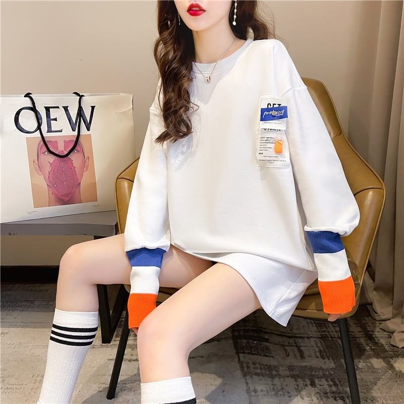 美感いっぱい 切り替え 好感度満載 プリント Tシャツ カットソー＜U-3669＞