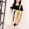 ファッション Tシャツ＋サロペット 美人度アップ セットアップ＜U-3206＞