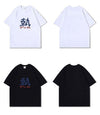 定番シンプル ルーズ カジュアル プリント全5色 半袖Tシャツ<U-8763>