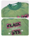 見逃し厳禁 ファッション ストリート系 ヴィンテージ加工 アルファベット プリントTシャツ ＜U-2921＞