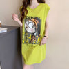 真夏も快適 着心地良い ファッション感満々 プリント全4色 ノースリーブ Tシャツ カットソー＜U-9161＞