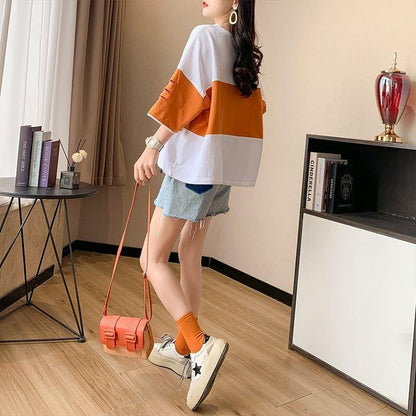 オシャレ度満点 3色選択可 美感いっぱい Tシャツ カットソー＜U-3042＞