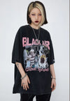 見逃し厳禁 ファッション ストリート系 ヴィンテージ加工 プリントTシャツ ＜U-2893＞
