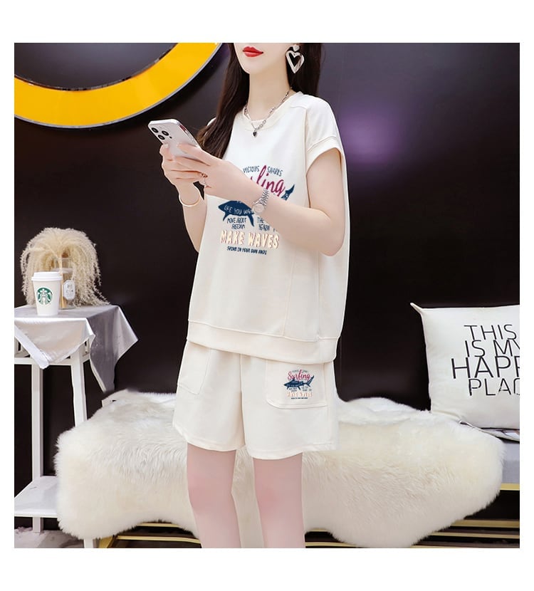 今季マストバイ ファッション カジュアル 半袖Ｔシャツⅹパンツセット全3色 <U-8265>