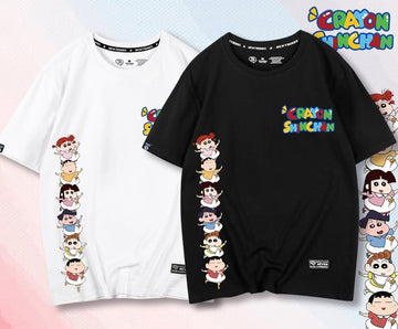 超人気商品 プリントロゴ ユニセックス ゆったり半袖 全6色Tシャツ<U-4897>