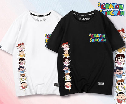 超人気商品 プリントロゴ ユニセックス ゆったり半袖 全6色Tシャツ<U-4897>