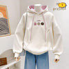 定番シンプルゆったりフード付きパーカ全3色トップス<U-4742>