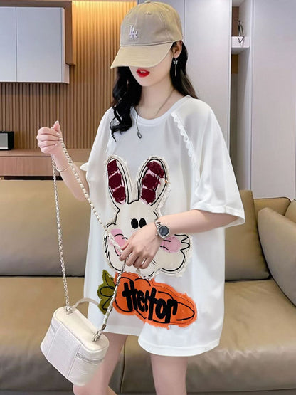 大活躍 好感度UP 海外トレンド カジュアル 全4色 半袖 Tシャツ ＜U-11096＞