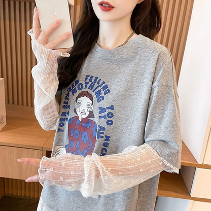 美人度アップ 絶対流行 今季マストバイ 早い者勝ち カジュアル Tシャツ<U-11701>