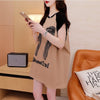 スタイリッシュ 切り替え 一目惚れ プリント Tシャツ カットソー＜U-3513＞