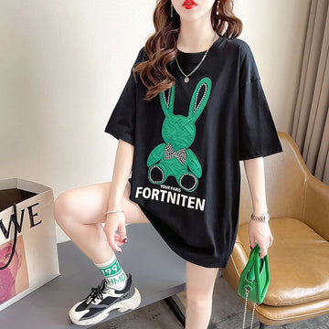 新商品 プリント ファッション 切り替え 全2色 半袖Tシャツ＜U-8612＞