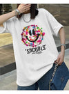 話題沸騰中 スマイリー カジュアル 半袖 Tシャツ <U-8651>
