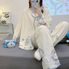 トップス+パンツセット パジャマ 組み合わせやすい <U-6018>