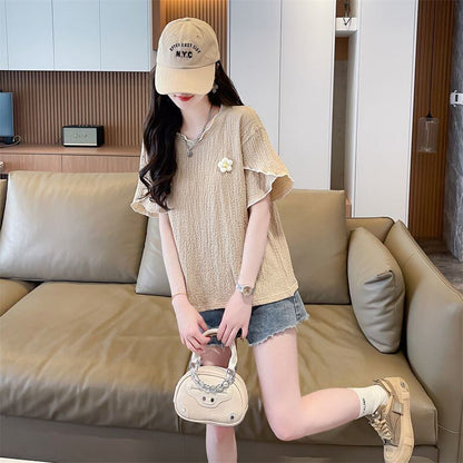 美人度アップ スウィート キュート 5色選択 半袖Tシャツ＜U-8578＞