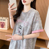 スウィート 早い者勝ち 絶対流行 カジュアル 2色選択 Tシャツ<U-11572>