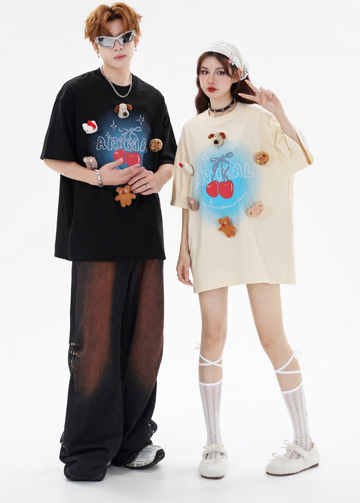 数量限定 ファッション アクティブも綺麗も叶う ゆったり 男女兼用 全3色 半袖Tシャツ＜U-9066＞