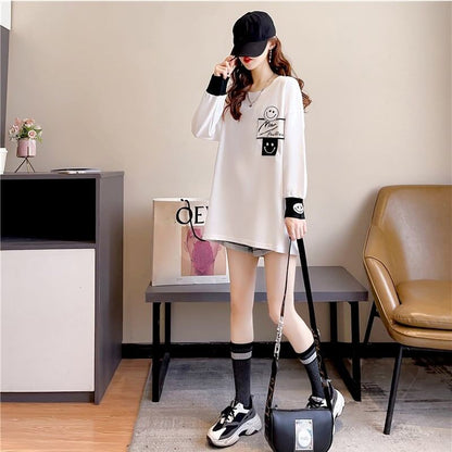 美感いっぱい 切り替え 好感度満載 プリント Tシャツ カットソー＜U-3661＞