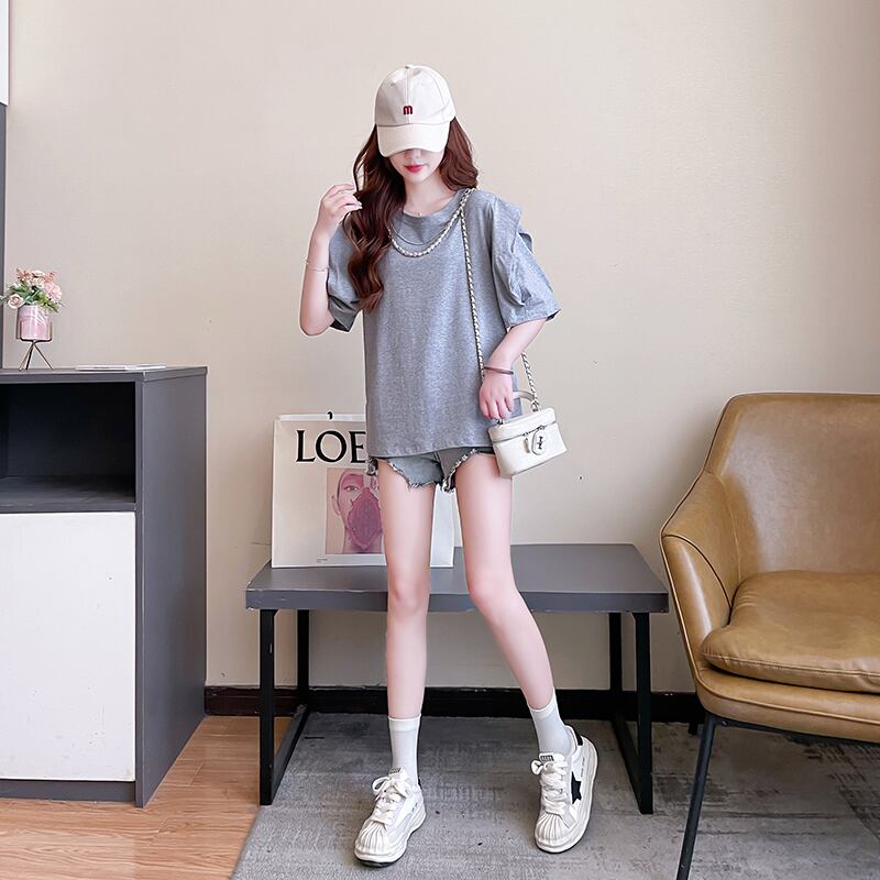 売り切れ必至 簡潔 個性派 ファッション 全3色 半袖Tシャツ<U-8514>