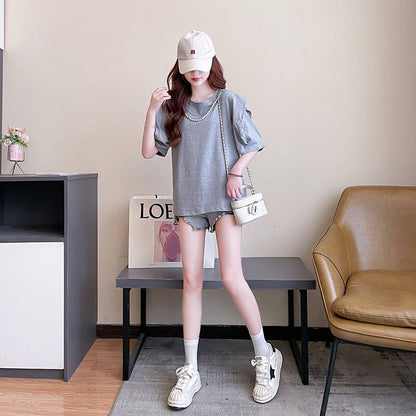 売り切れ必至 簡潔 個性派 ファッション 全3色 半袖Tシャツ<U-8514>
